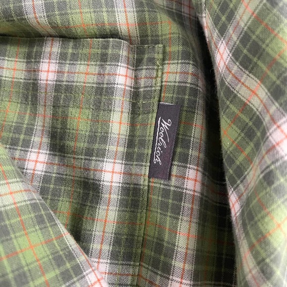 Woolrich men's size large shirt button down short sleeve casual untucked tucked - Picture 6 of 14